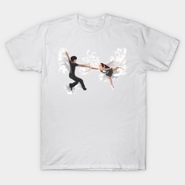 Skating Pair T-Shirt by MokaFocus